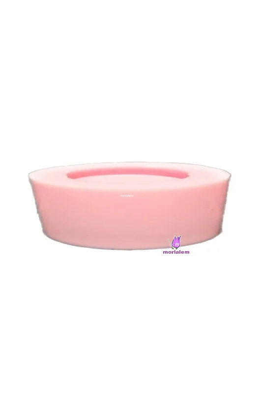 29cm Yuvarlak Kavisli Büyük Saksı Sunumluk Mum Tabağı Tepsi Silikon Kalıp K-1535 – 2. görsel