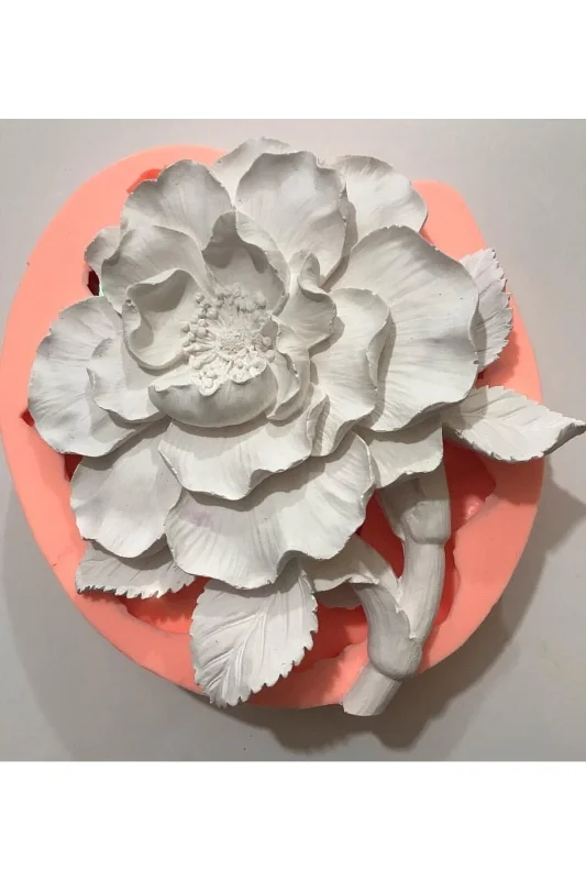 Dev Çiçek 25cm Gül Çiçeği Silikon Kalıp K-435 – 2. görsel