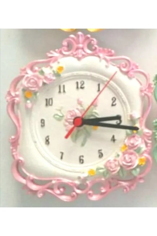 Gül Çiçek Kabartmalı 21cm Saat Silikon Kalıp K-273 – 3. görsel