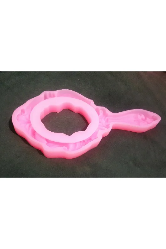 32cm El Aynası Çerçeve Silikon Kalıp K-812, Polyester Taş Tozu Alçı Kalıbı – 3. görsel