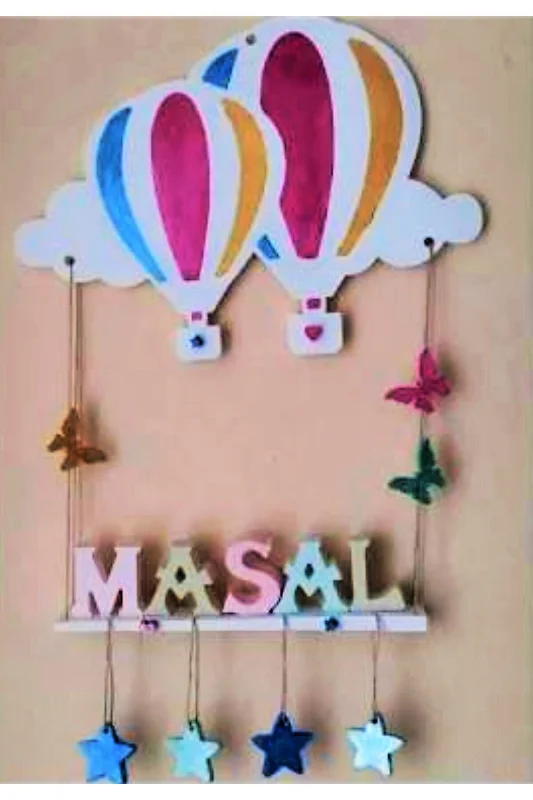 Bulutlu Uçan Balon Askılı Pano Sunumluk İsimlik Askılı Raf Silikon Kalıp K-396 – 4. görsel