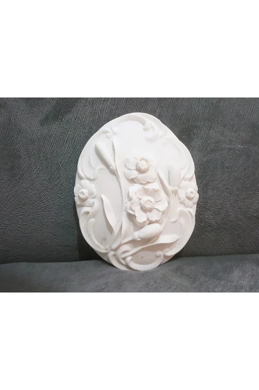 Nergis Çiçek Kabartmalı Oval Kutu Silikon Kalıp K-797 – 4. görsel