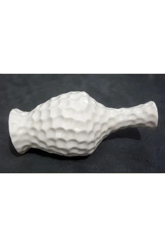 15cm Dalgalı Vazo Silikon Kalıp K-1077, Polyester Taş Tozu Alçı Kalıbı – 2. görsel