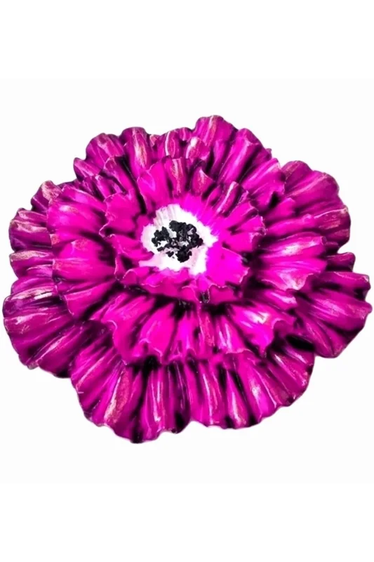 23cm Gül Çiçek Silikon Kalıp K-867, Polyester Kokulu Taş Sabun Alçı Mum Kalıbı – 4. görsel