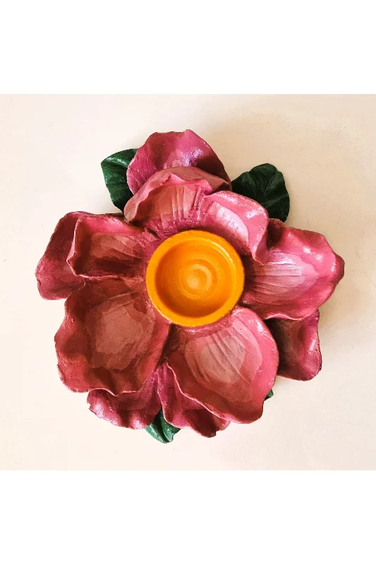15cm Hibiscus Çiçeği Hibiskus Tealight Mumluk Silikon Kalıp K-952 – 4. görsel