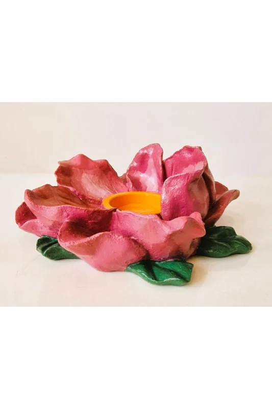 15cm Hibiscus Çiçeği Hibiskus Tealight Mumluk Silikon Kalıp K-952 – 3. görsel