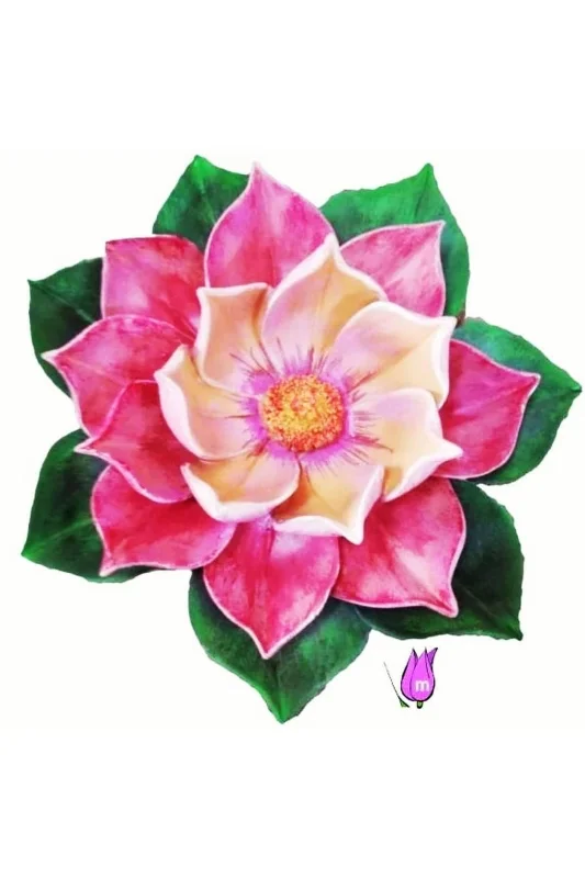 28cm Dev Gül Çiçek Lotus Çiçeği Silikon Kalıp K-956, Polyester Taş Tozu Alçı Kalıbı