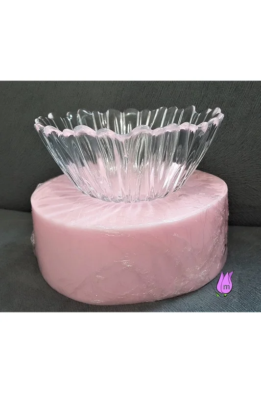 Odun Kabartmalı Saksı Kase Mumluk Silikon Kalıp K-732, Polyester Epoksi Kalıbı