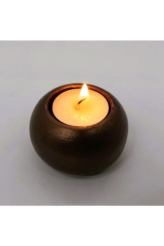 Kavisli Mumluk Taban Ve Tealight Top Mumluk Seti, 2 Adet Silikon Kalıp K-512 – 3. görsel
