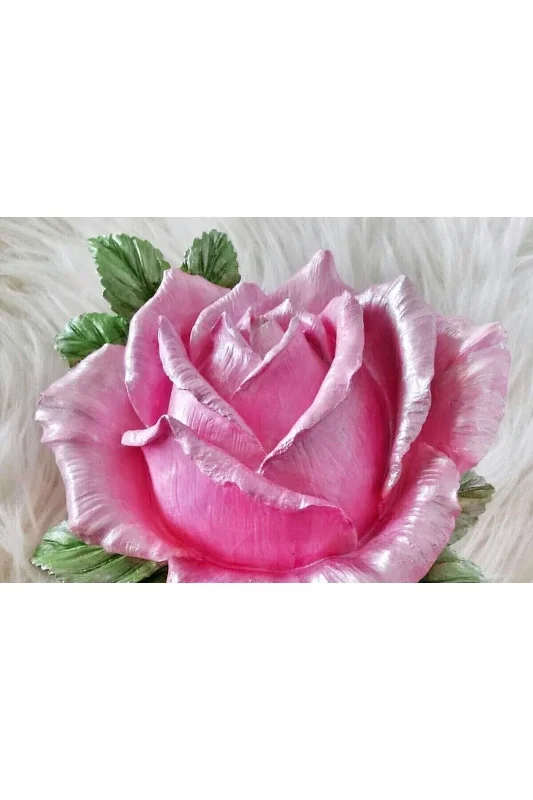25cm Dev Çiçek Gül Çiçeği Tomurcuk Silikon Kalıp K-462, Polyester Çimento Taş Tozu Alçı Kalıbı – 4. görsel