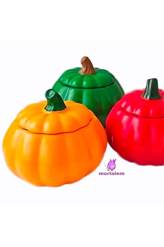 13,5cm Bal Kabağı Kabak Kutu Saksı Silikon Kalıp K-837, Polyester Çimento Taş Tozu Alçı Kalıbı