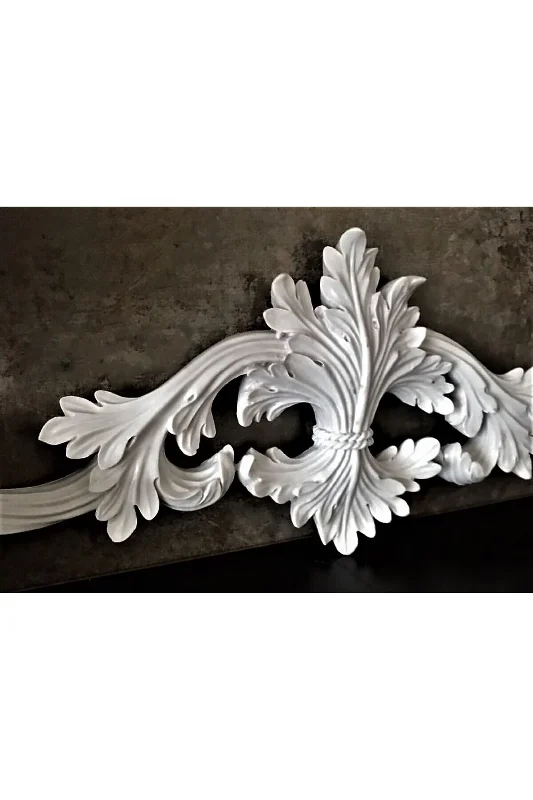 Sarmaşık Ve Yaprak Kabartma 44cm Aplik Silikon Kalıp K-599, Polyester Çimento Taş Tozu Alçı Kalıbı