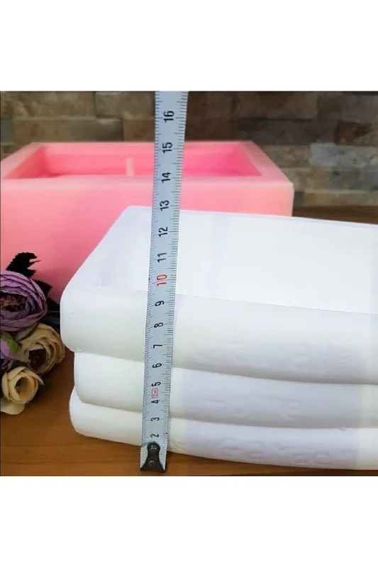 3'lü Kitap Saksı Mumluk Silikon Kalıp K-479, Polyester Çimento Alçı Kalıbı – 3. görsel