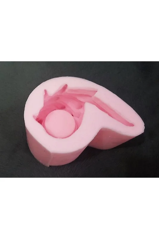 13cm Kanat Tealight Mumluk Silikon Kalıp K-493, Polyester Taş Tozu Alçı Kalıbı – 3. görsel