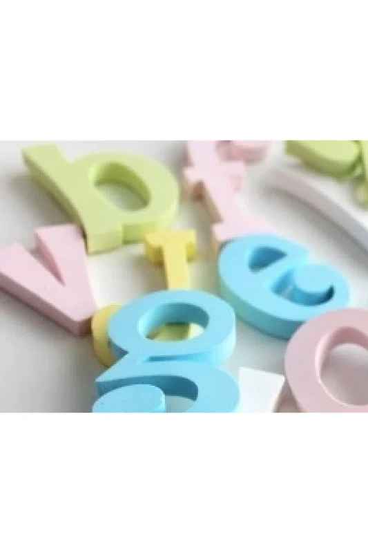 8cm Büyük Boy El Yazısı Harf Alfabe Silikon Kalıp K-036, Taş Tozu Sabun Alçı Mum Kalıbı – 3. görsel