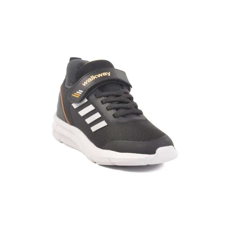 Walkway Siyah Beyaz Cırtlı Unisex Çocuk Spor Ayakkabı – 3. görsel