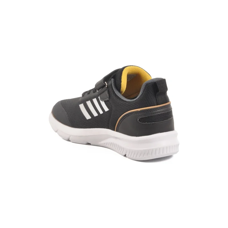 Walkway Siyah Beyaz Cırtlı Unisex Çocuk Spor Ayakkabı – 4. görsel