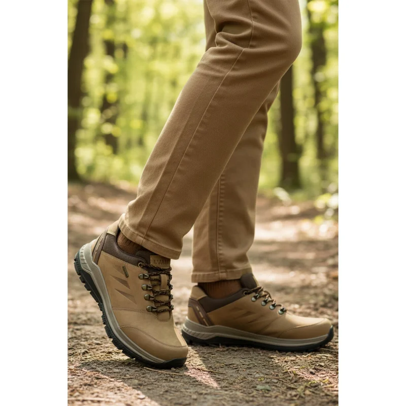 Walkway Kum Hakiki Deri Bağcıklı Su İtici Erkek Outdoor Ayakkabı – 3. görsel