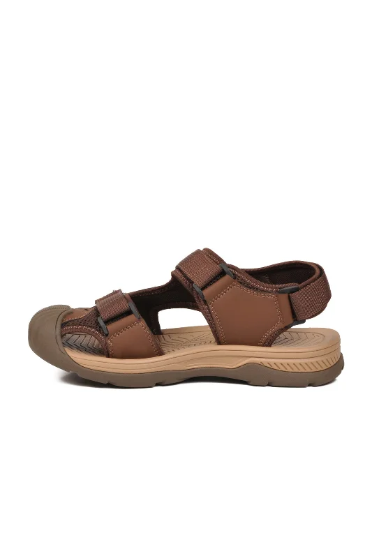 Kahve Cırtlı Outdoor Erkek Sandalet – 4. görsel