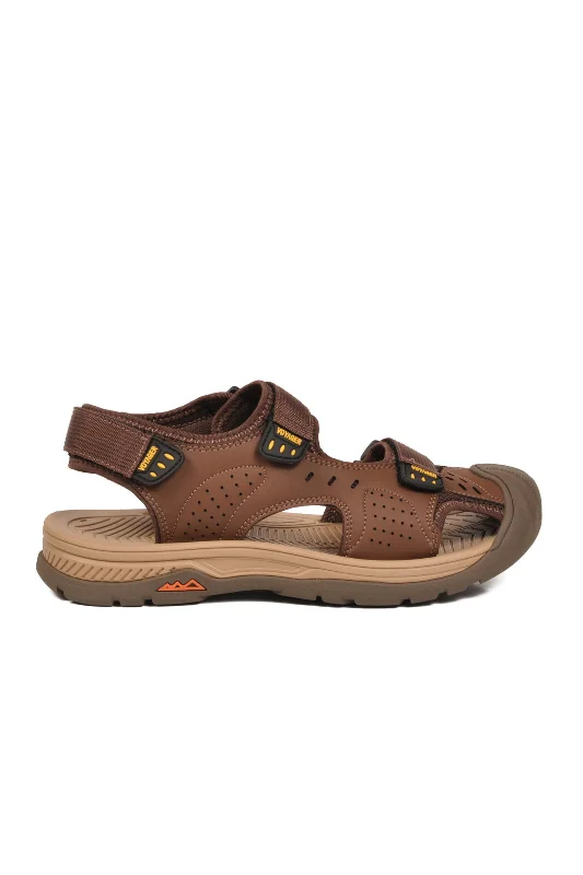Kahve Cırtlı Outdoor Erkek Sandalet – 2. görsel