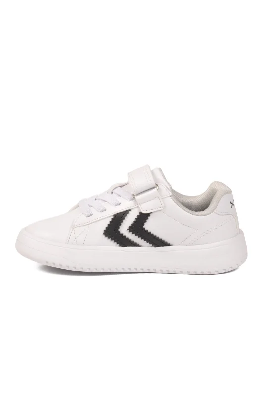 Beyaz Siyah Cırtlı Unisex Çocuk Spor Ayakkabı – 4. görsel