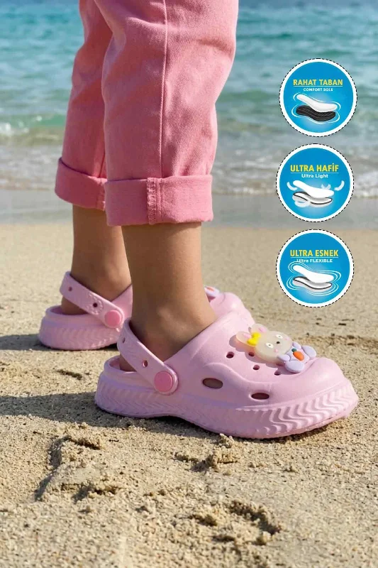 Pembe Eva Kız Çocuk Sabo Terlik – 3. görsel