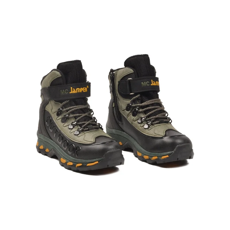 Siyah Haki Polarlı Fermuarlı Erkek Çocuk Outdoor Bot – 3. görsel