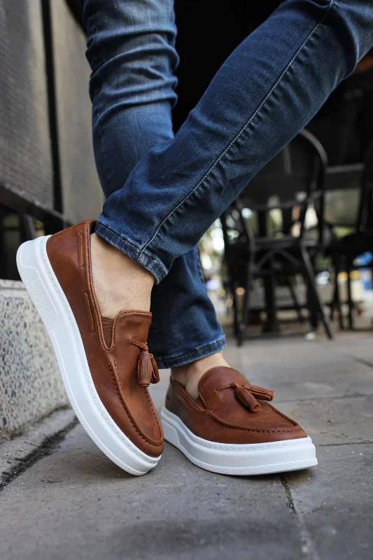 Püsküllü Erkek Loafer Ayakkabı Erkek Ayakkabı Taba – 3. görsel