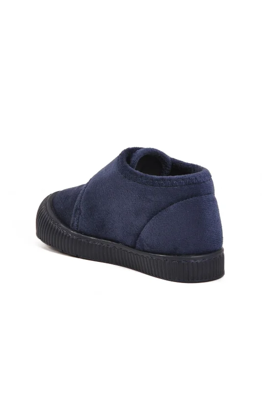 Aspor Lacivert Süet Cırtlı Unisex Çocuk Panduf – 4. görsel