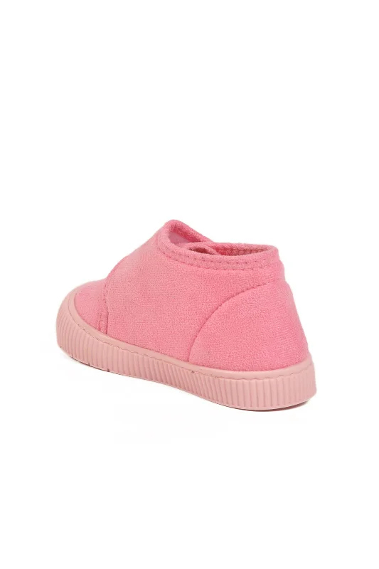 Aspor Pembe Süet Cırtlı Kız Çocuk Panduf – 4. görsel