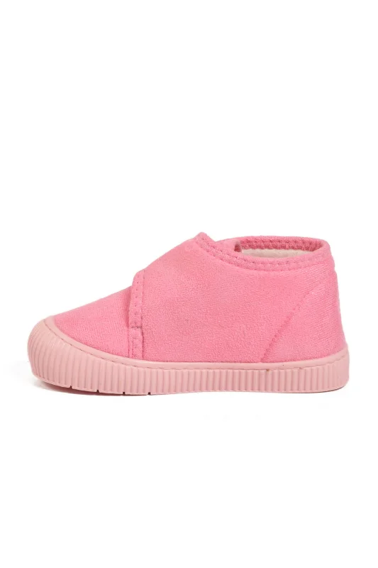 Aspor Pembe Süet Cırtlı Kız Çocuk Panduf – 2. görsel