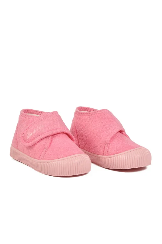 Aspor Pembe Süet Cırtlı Kız Çocuk Panduf – 3. görsel