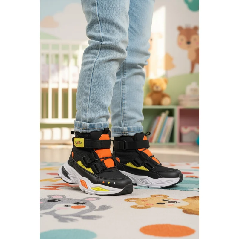 Pepino Siyah Cırtlı İçi Kürklü Erkek Çocuk Sneaker Bot – 3. görsel