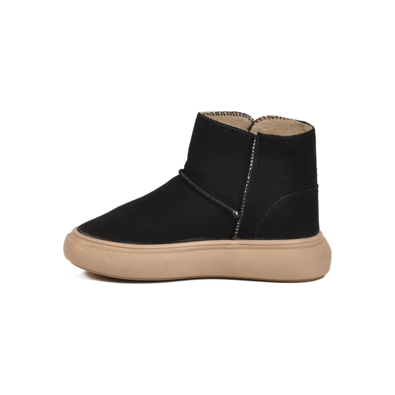 Aspor Siyah Süet Cırtlı Unisex Çocuk Bot – 2. görsel