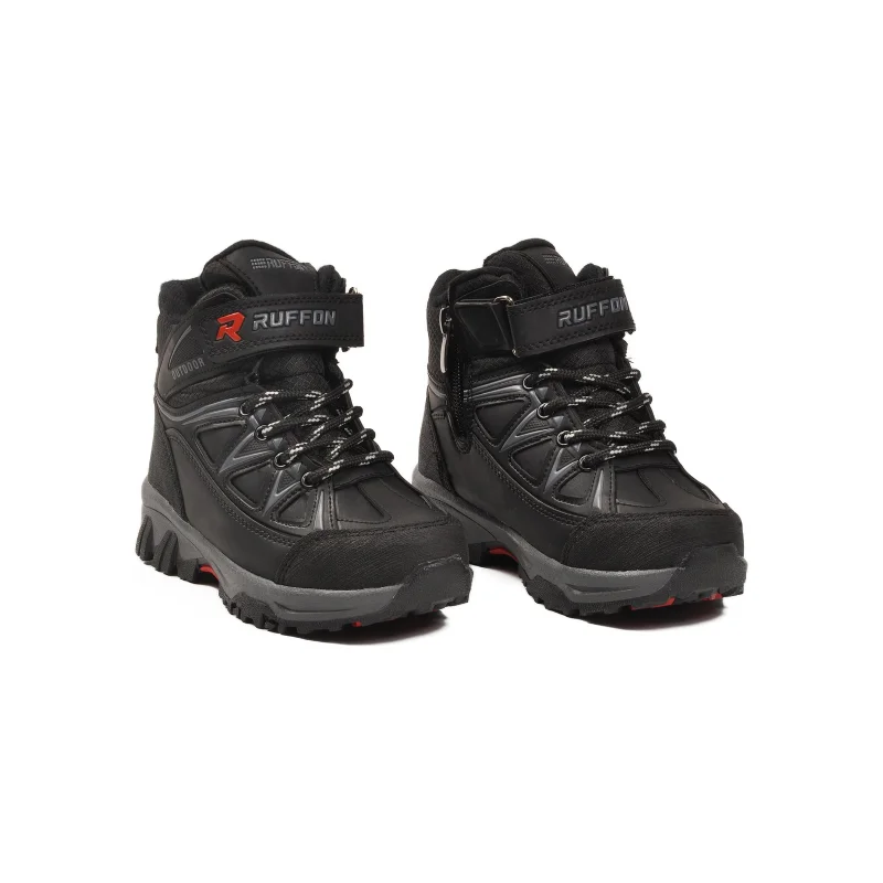 Aspor Siyah Polarlı Fermuarlı Erkek Çocuk Outdoor Bot – 3. görsel