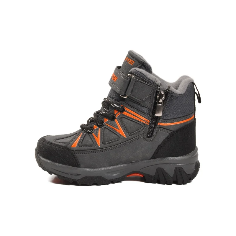 Aspor Füme Turuncu Polarlı Fermuarlı Erkek Çocuk Outdoor Bot – 2. görsel
