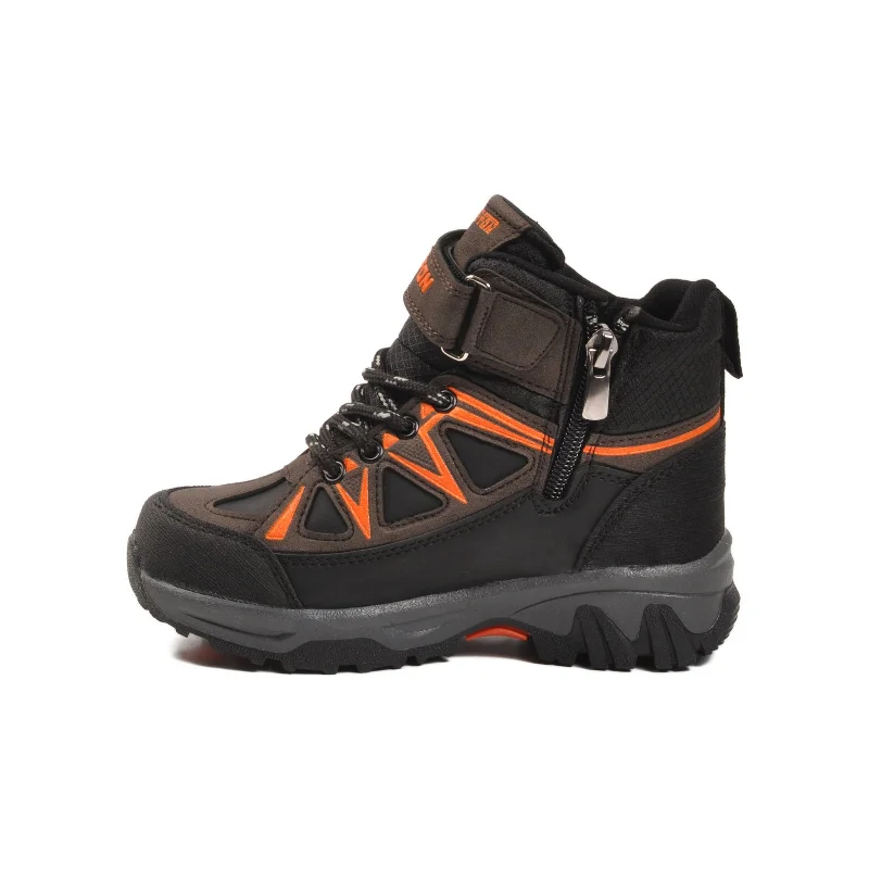 Aspor Kahve Turuncu Polarlı Fermuarlı Erkek Çocuk Outdoor Bot – 2. görsel