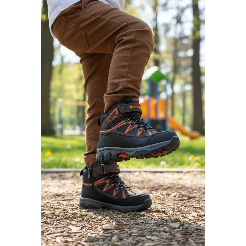 Aspor Kahve Turuncu Polarlı Erkek Çocuk Sneaker Bot – 3. görsel