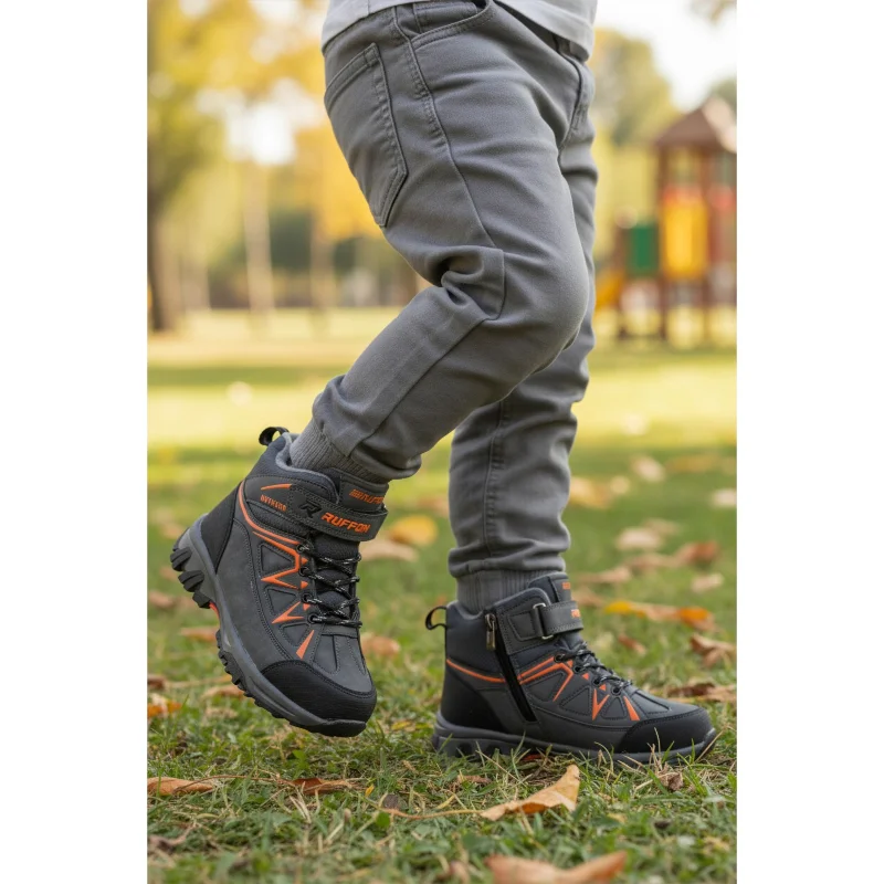Aspor Füme Turuncu Polarlı Erkek Çocuk Sneaker Bot – 3. görsel