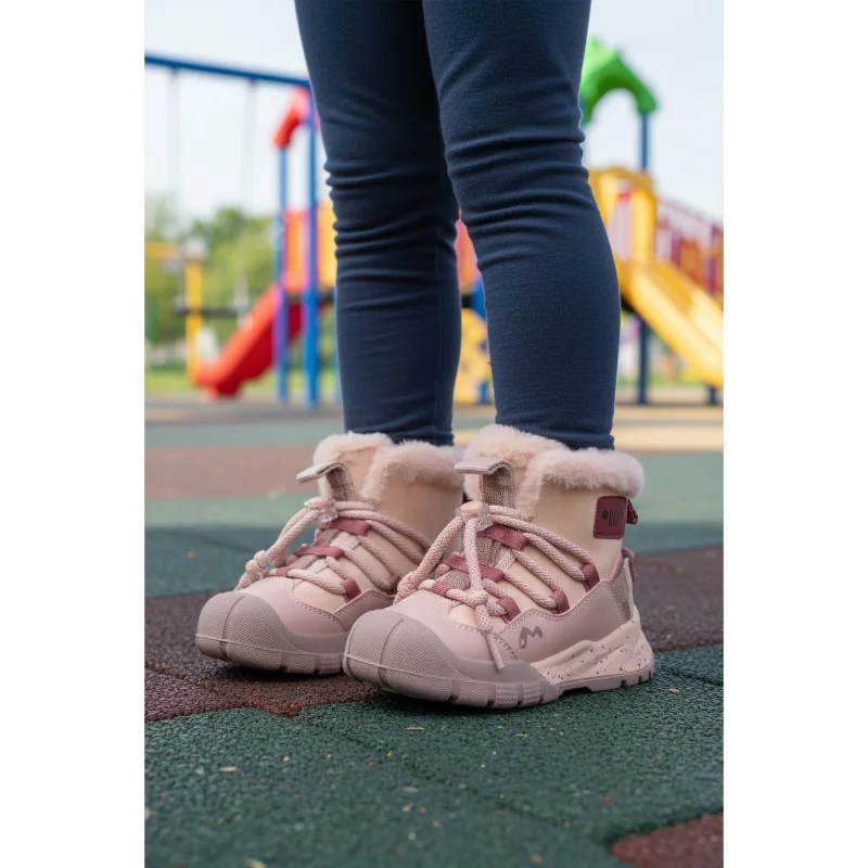 Marcokids Pembe İçi Kürklü Kız Çocuk Düz Bot – 3. görsel