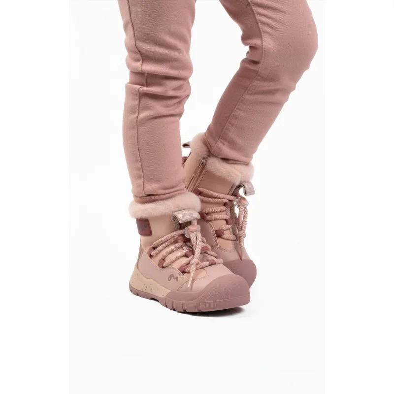 Marcokids Pembe İçi Kürklü Kız Çocuk Düz Bot