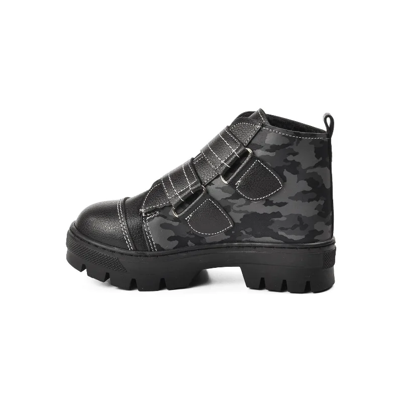 Aspor Siyah Kamuflaj Unisex Çocuk Bot – 2. görsel