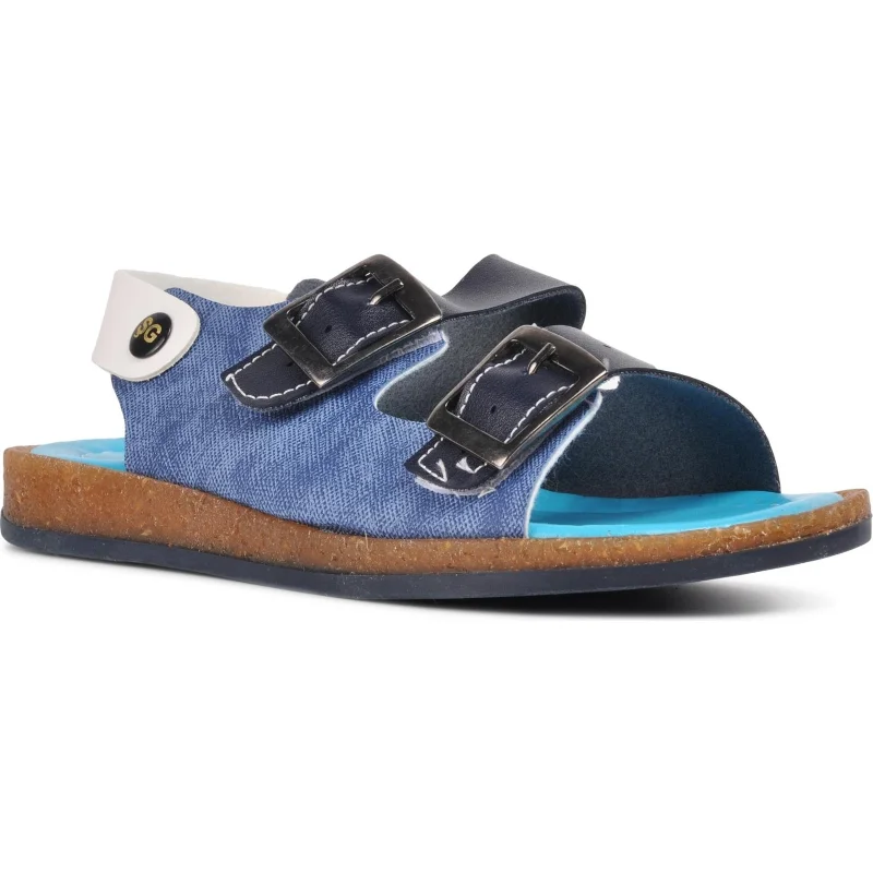Aspor Lacivert Mavi Comfort Erkek Çocuk Düz Sandalet – 3. görsel