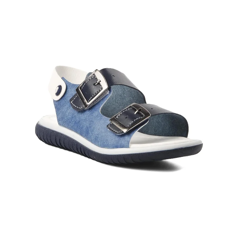 Aspor Lacivert Beyaz Kot Erkek Çocuk Düz Sandalet – 3. görsel