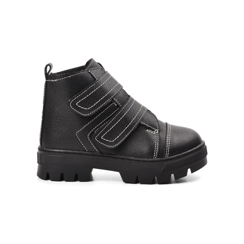 Aspor Siyah Unisex Çocuk Bot