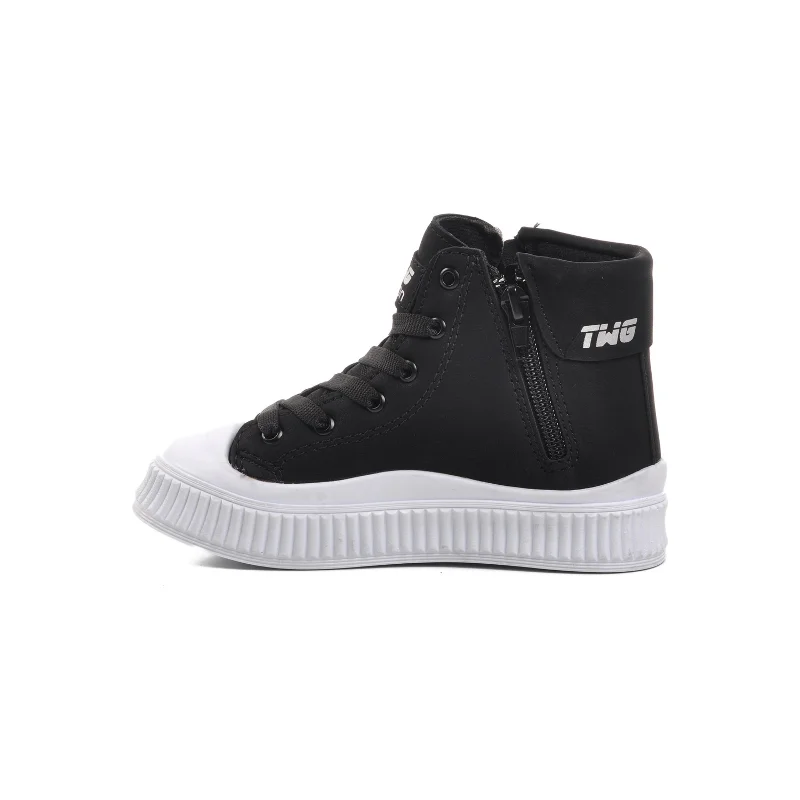 Walkway Siyah Beyaz İçi Polarlı Unisex Çocuk Bot – 2. görsel