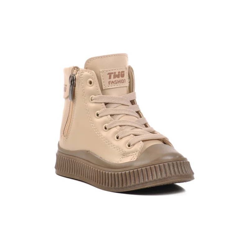 Walkway Bej Vizon İçi Polarlı Unisex Çocuk Bot – 3. görsel