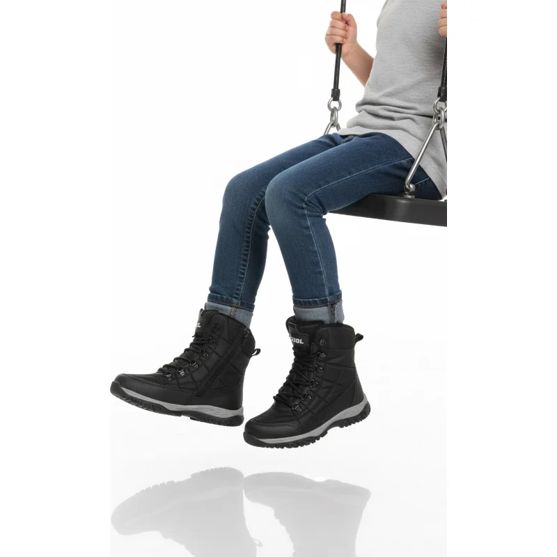 Cool Siyah Polarlı Unisex Çocuk Düz Bot