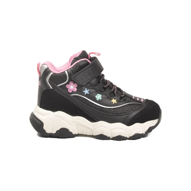 Cool Siyah Cırtlı Desenli Kız Çocuk Hi Sneaker – 2. görsel