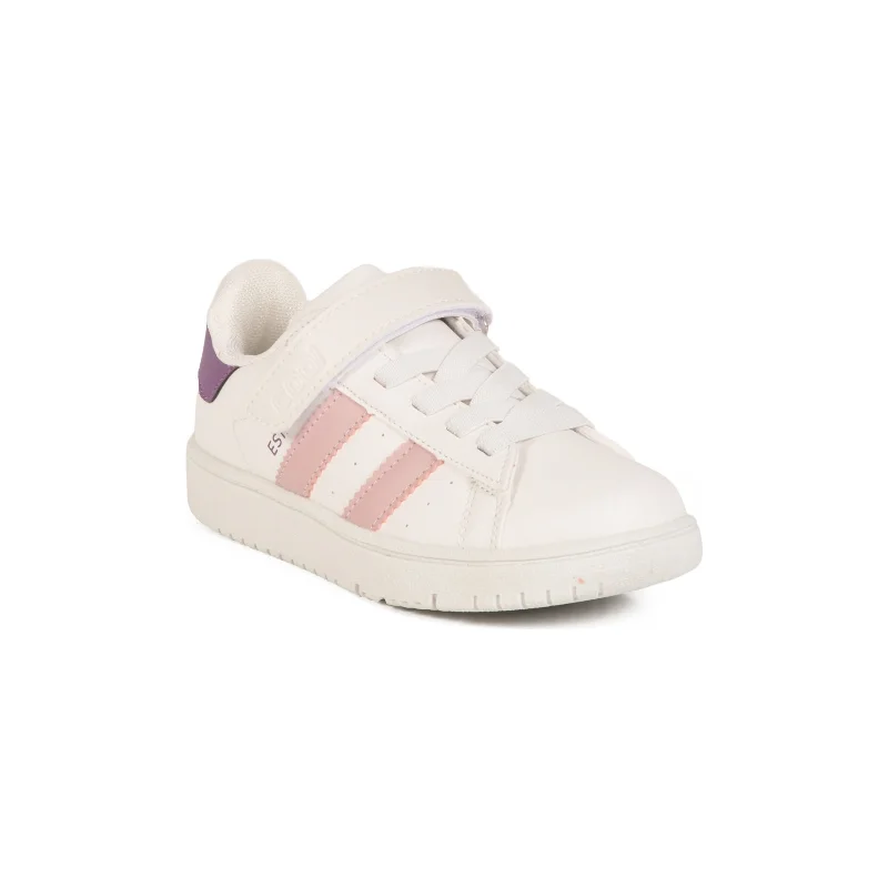 Cool Beyaz Pudra Cırtlı Kız Çocuk Sneaker – 3. görsel